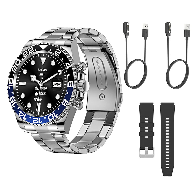 LuxTech™ Royal Steel – Premium Smartwatch Bundle Complete Edition | Limited Offer