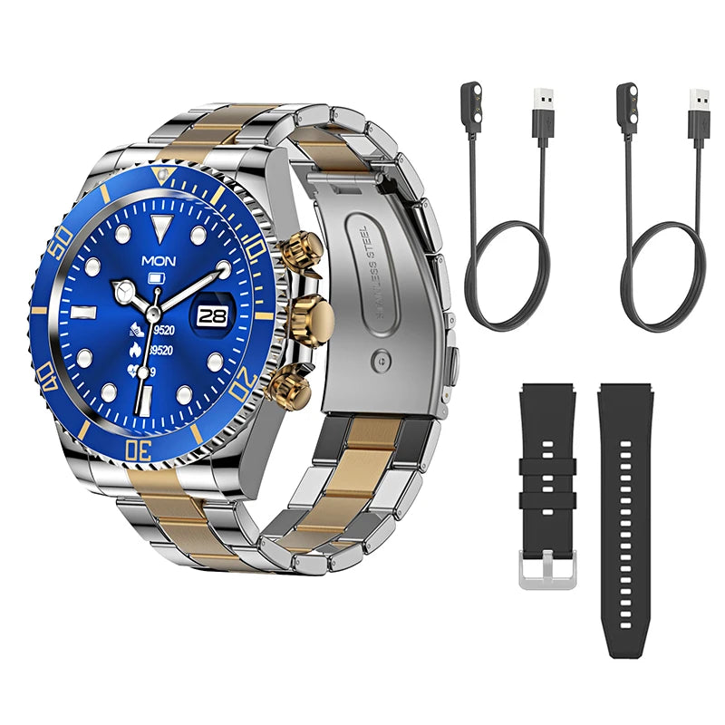 LuxTech™ Royal Steel – Premium Smartwatch Bundle Complete Edition | Limited Offer