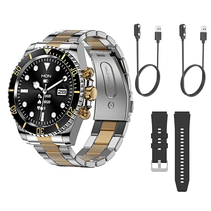 LuxTech™ Royal Steel – Premium Smartwatch Bundle Complete Edition | Limited Offer