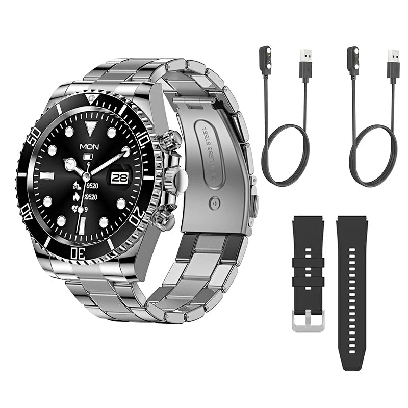 LuxTech™ Royal Steel – Premium Smartwatch Bundle Complete Edition | Limited Offer